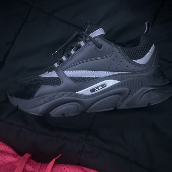 Dior Men's Black and Gray Sneakers